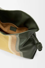 Medium Flamenco clutch Landscape in nappa calfskin