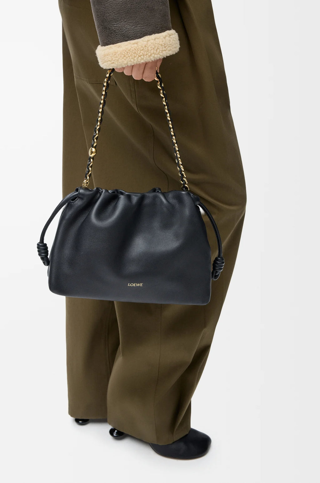 Medium Flamenco purse in mellow nappa lambskin