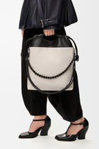Flamenco purse tote in mellow nappa lambskin