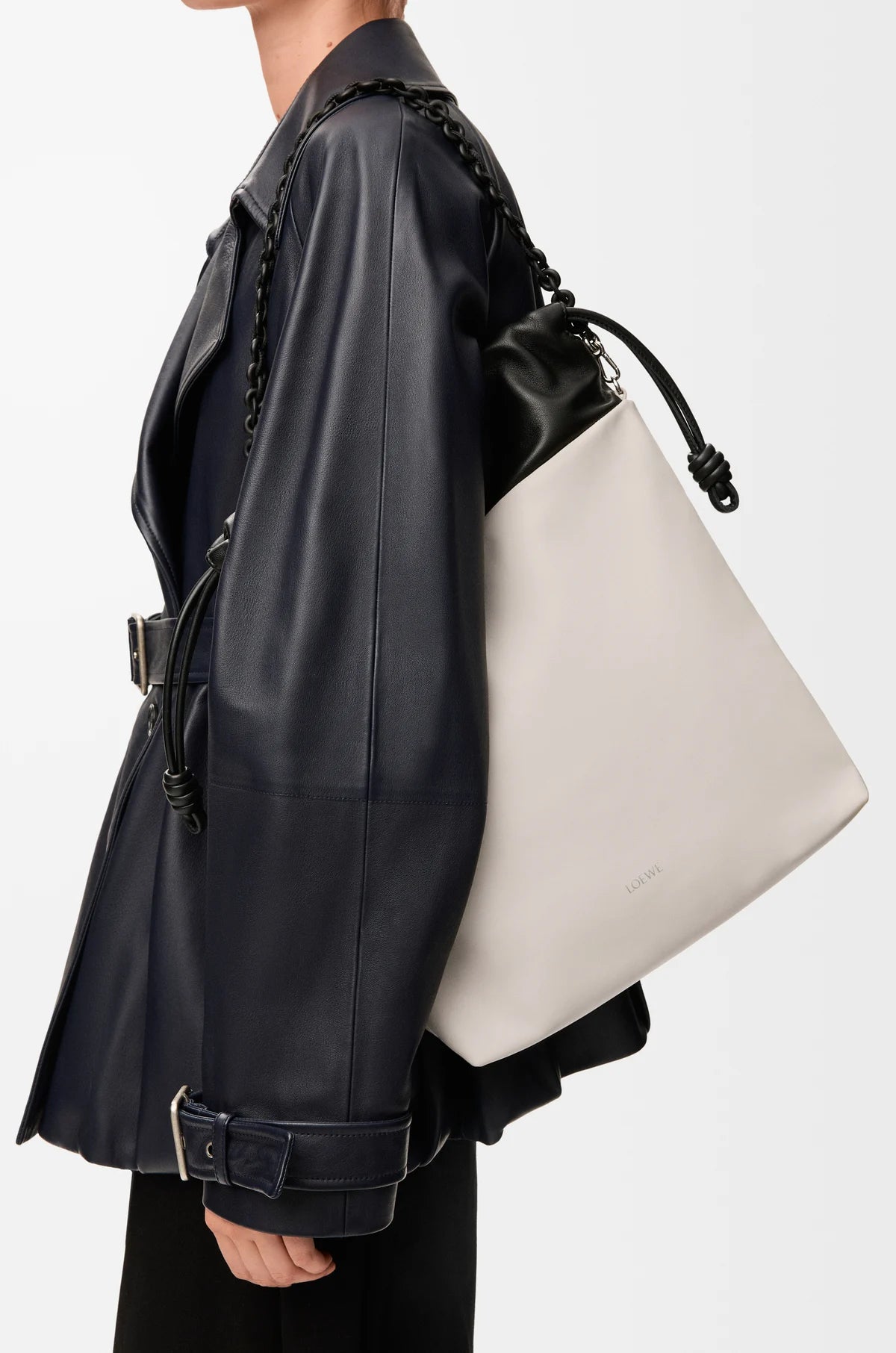 Flamenco purse tote in mellow nappa lambskin