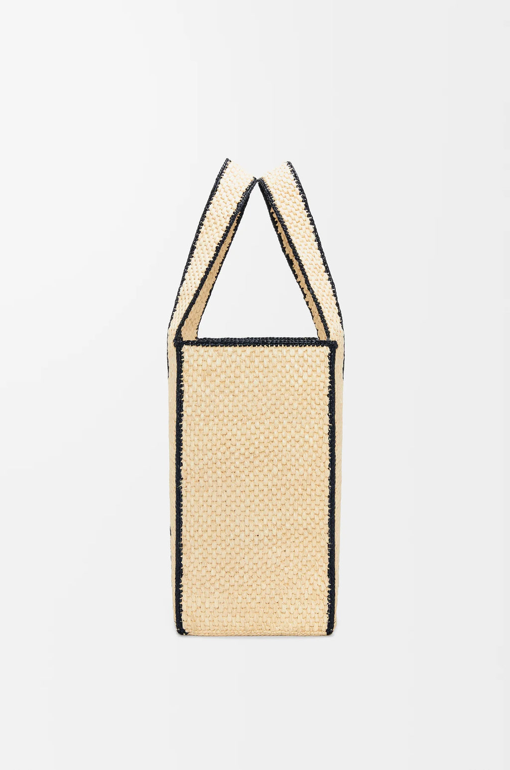 Large LOEWE Font tote in raffia