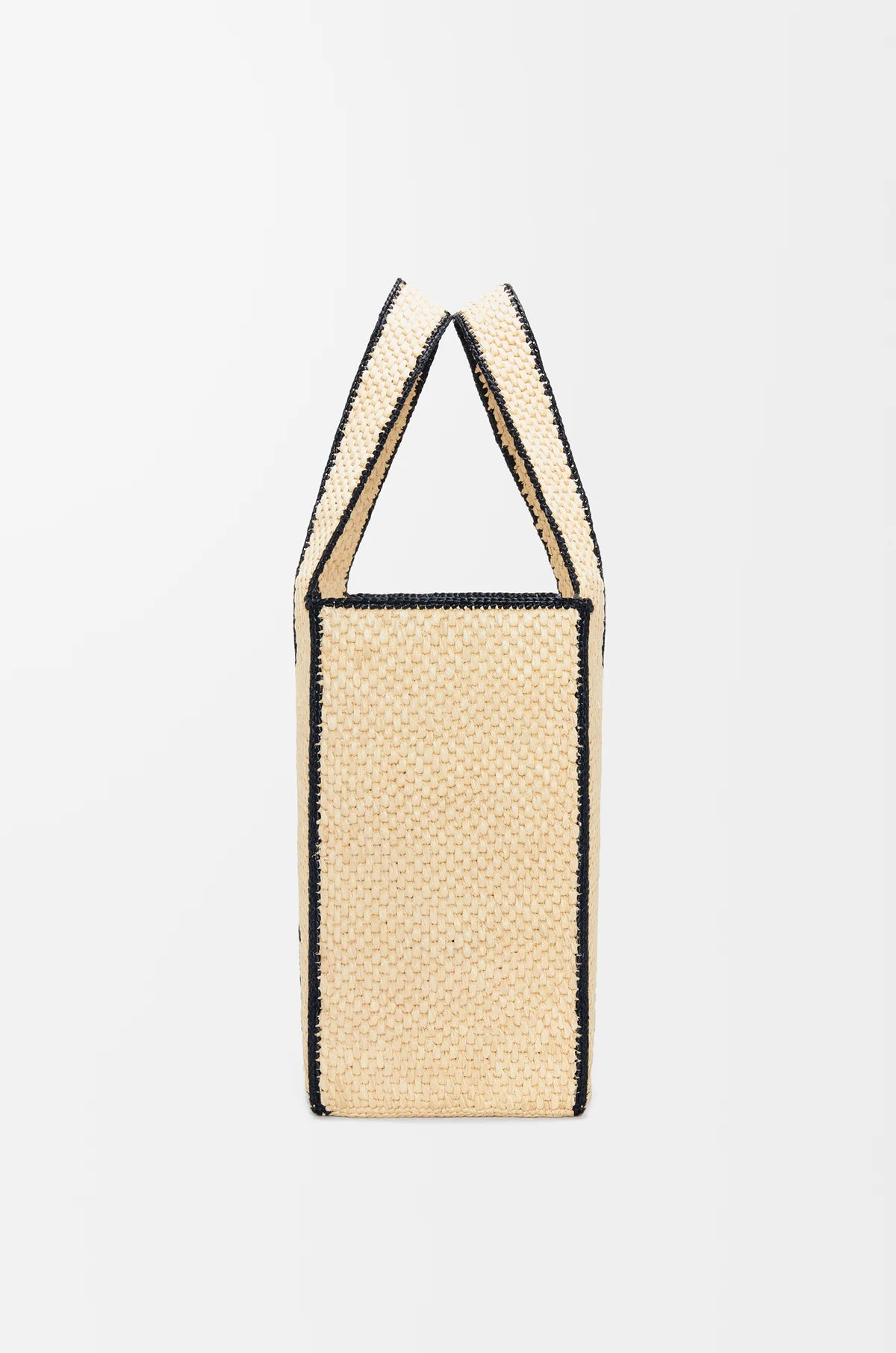 Large LOEWE Font tote in raffia