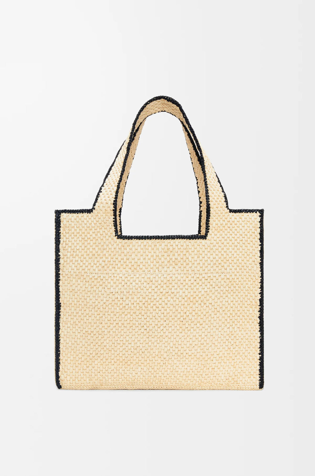 Large LOEWE Font tote in raffia