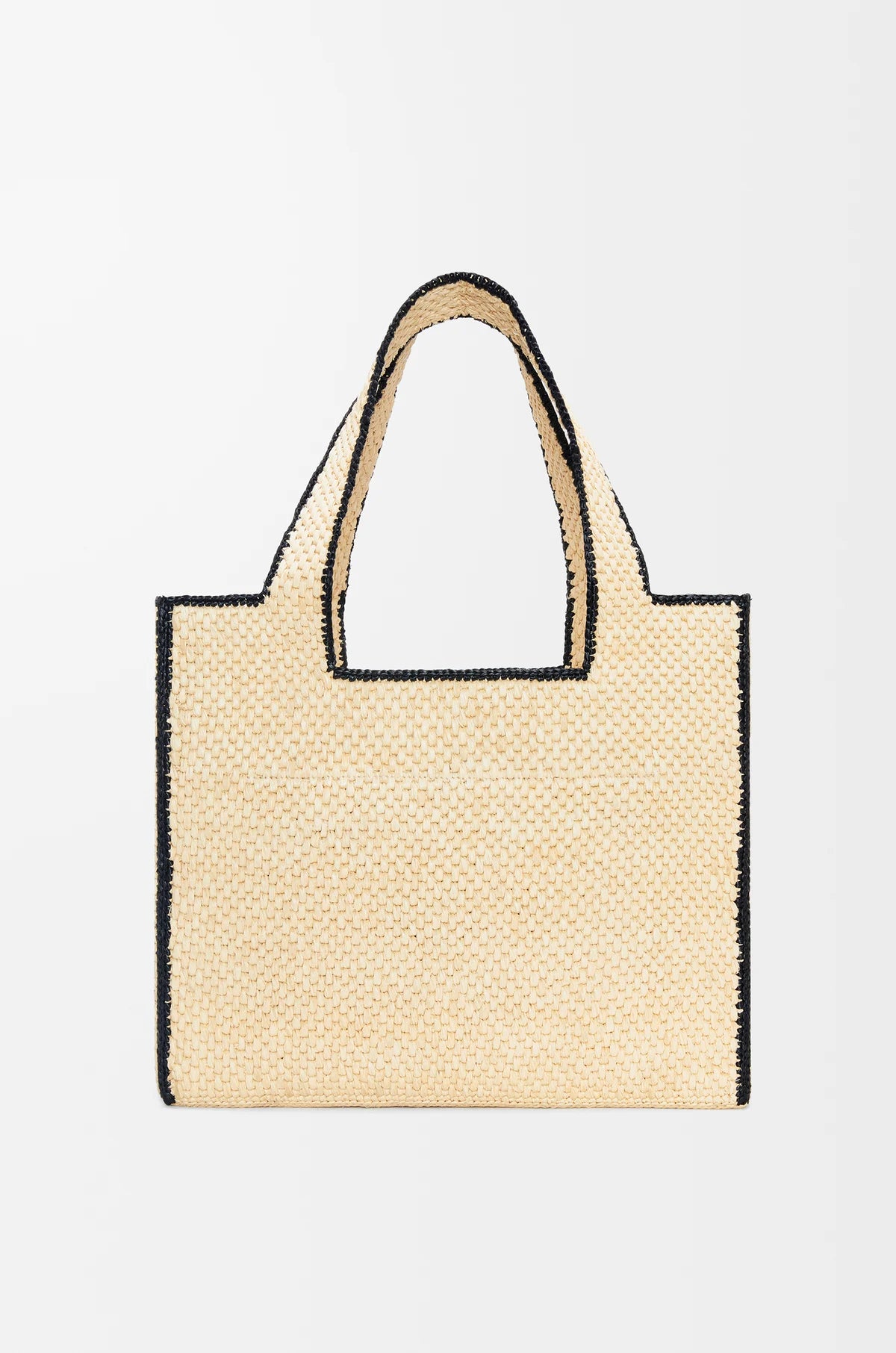 Large LOEWE Font tote in raffia
