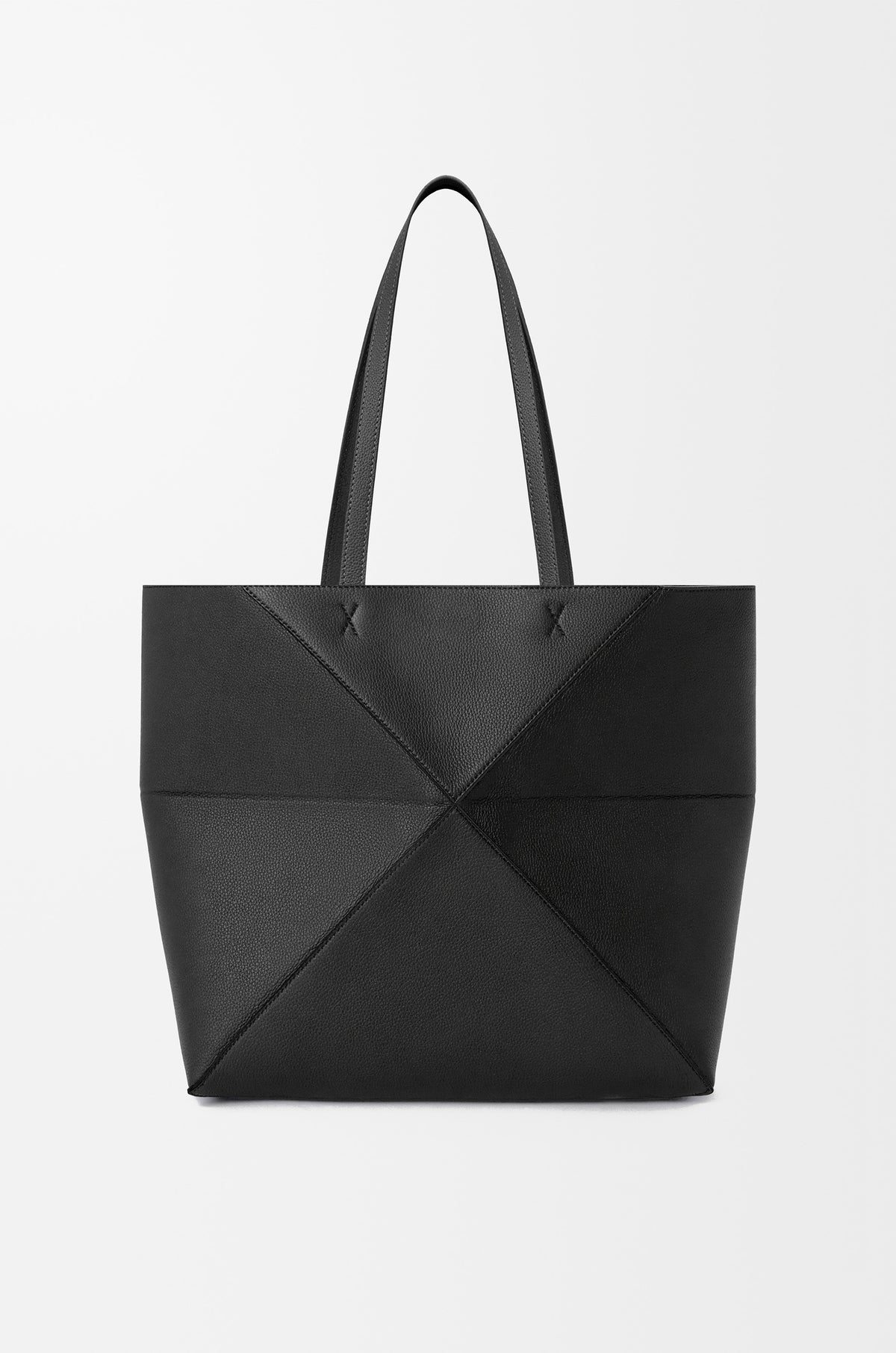 Medium horizontal Puzzle Fold tote in soft grained calfskin